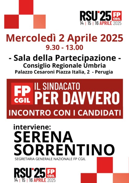 locandina incontro FP CGIL